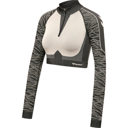 hmlMT MILA SEAMLESS CROP HALF ZIP