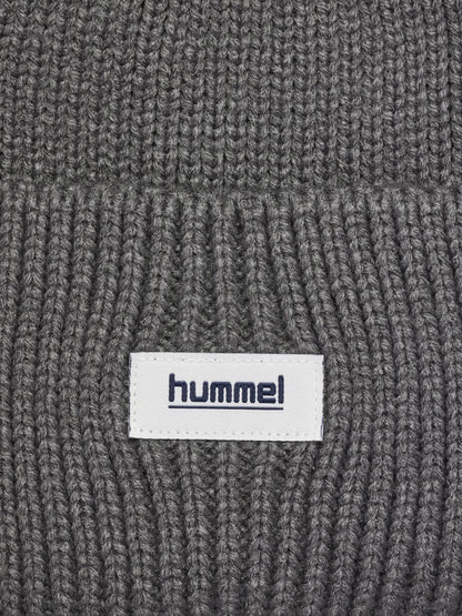 hmlJR HEAVY RIB KNIT BEANIE – DARK GULL GRAY