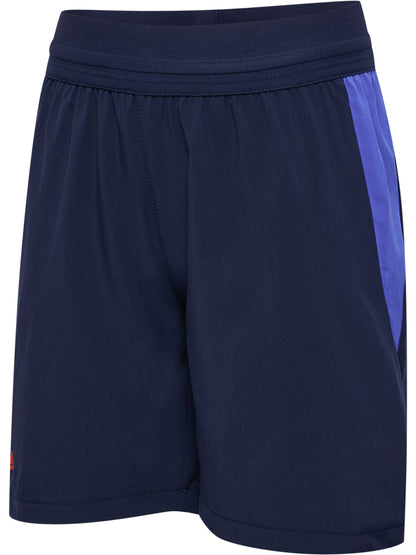 hmlBLAZE26 PRO TRAINING SHORTS KIDS – MARINE/CHERRY TOMATO