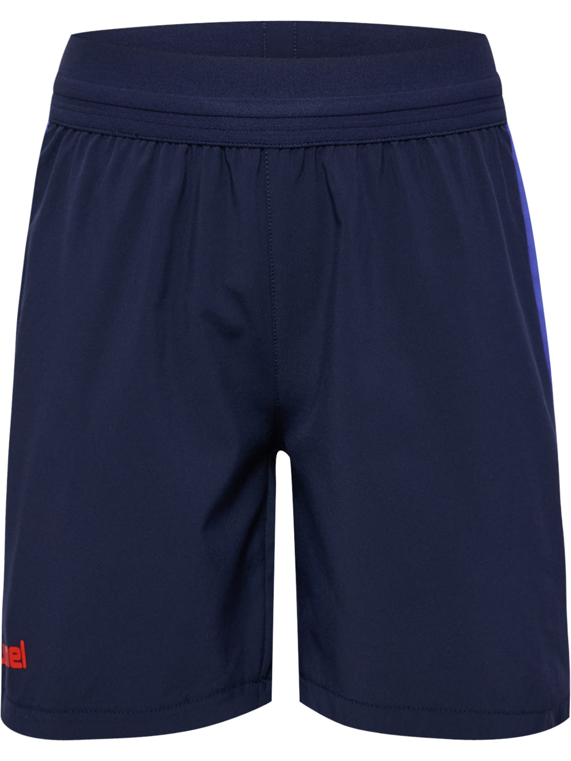 hmlBLAZE26 PRO TRAINING SHORTS KIDS – MARINE/CHERRY TOMATO