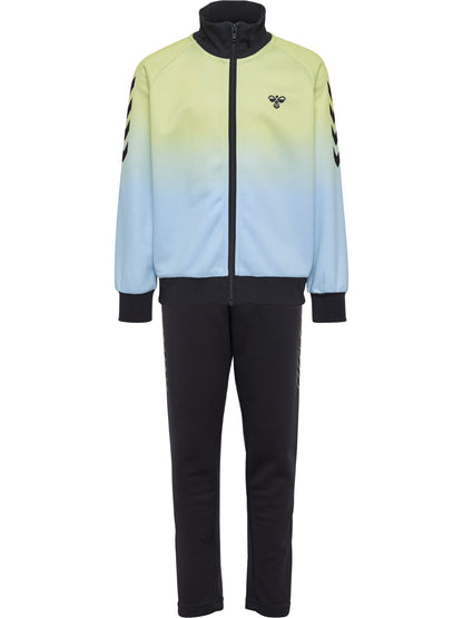 hmlJR GRADIENT TRACK SUIT – SHADOW LIME/BLACK