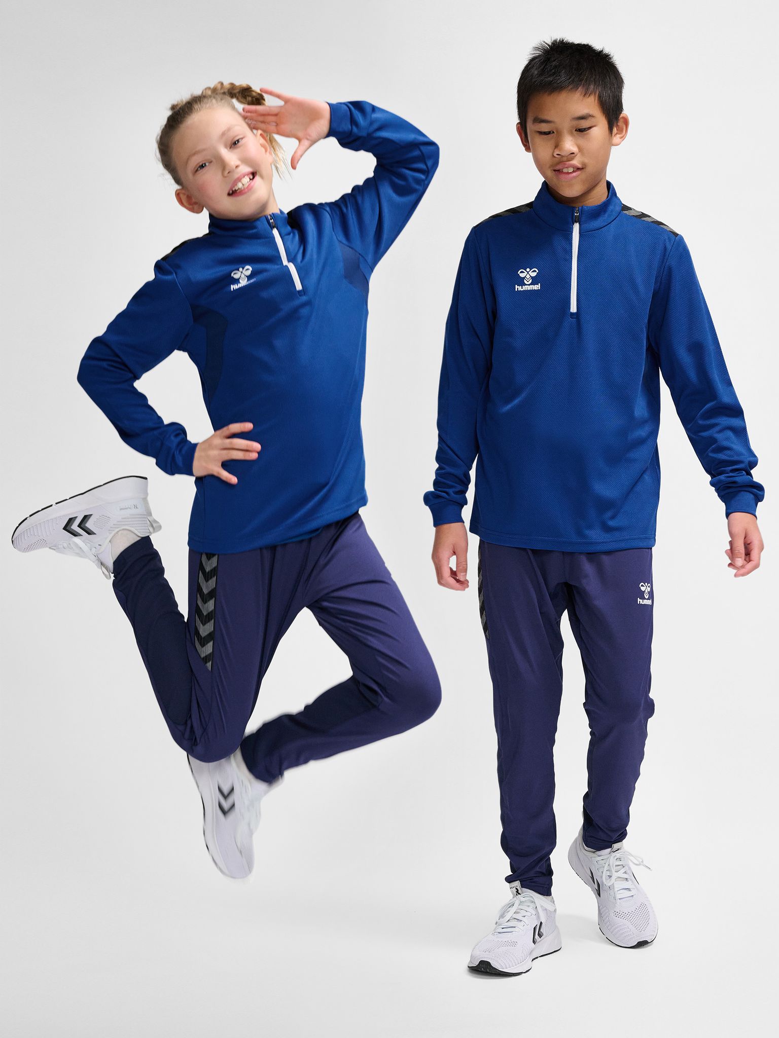 hmlAUTHENTIC PL HALF ZIP SWEAT KIDS