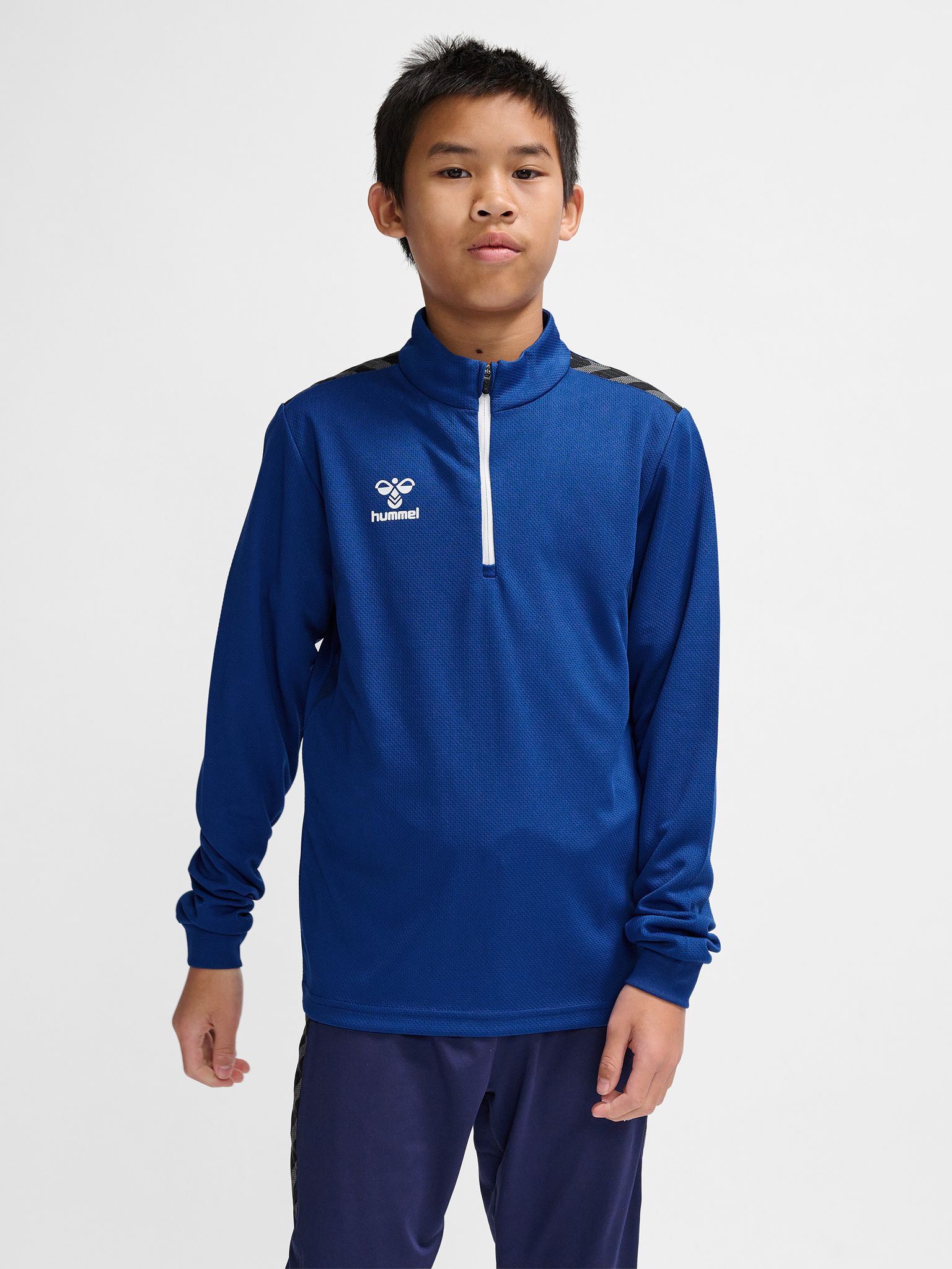 hmlAUTHENTIC PL HALF ZIP SWEAT KIDS