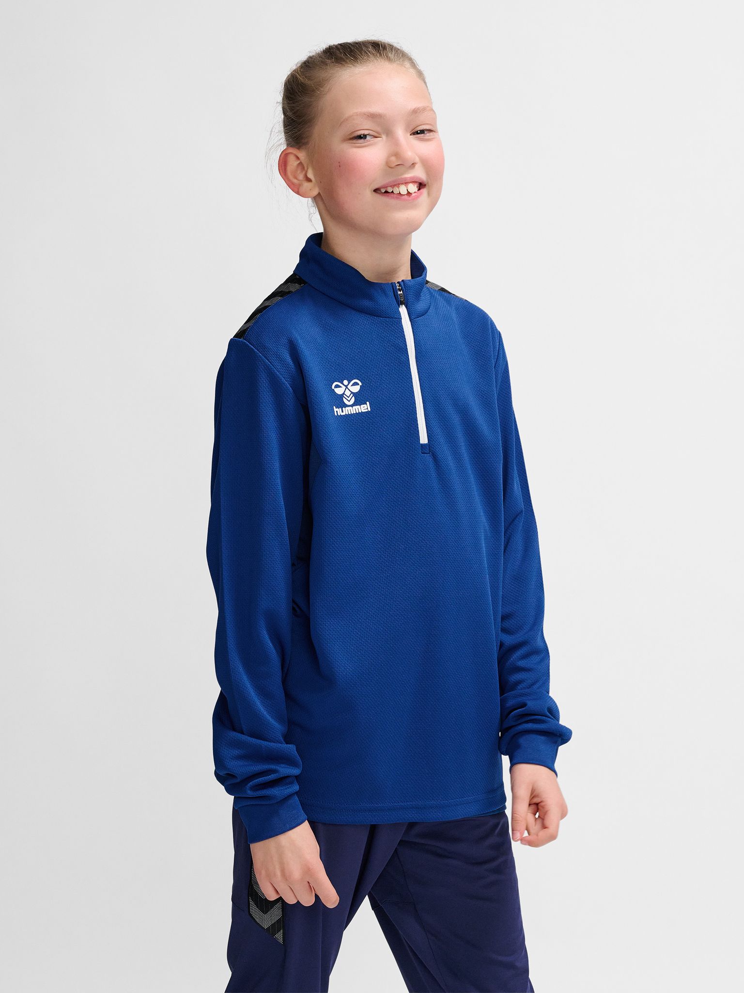 hmlAUTHENTIC PL HALF ZIP SWEAT KIDS