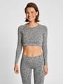 hmlMT PI SEAMLESS CROP T-SHIRT L/S